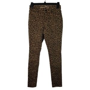 Universal Thread Leopard Print High-Rise Jeggings Stretch Casual Pants Sz 00/24R
